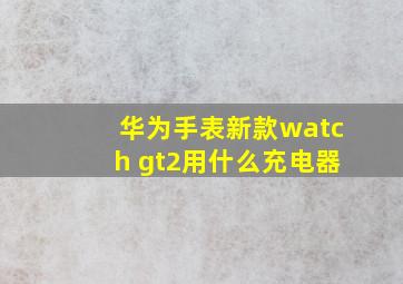 华为手表新款watch gt2用什么充电器